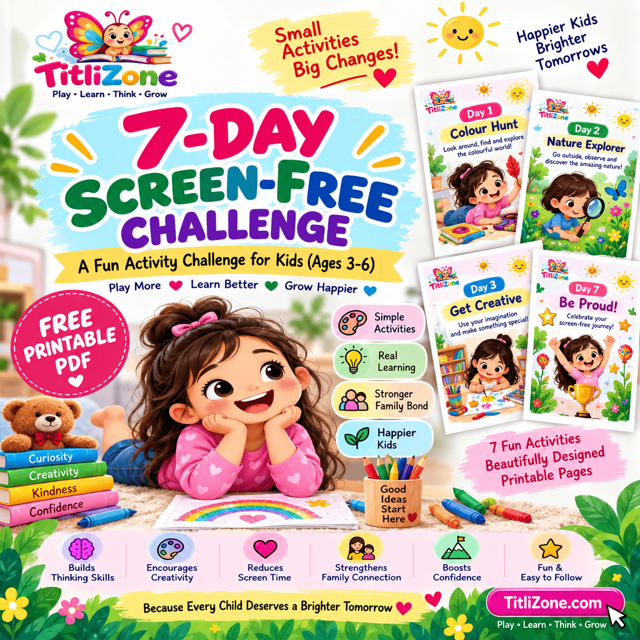 7-Day Screen-Free Challenge for Kids